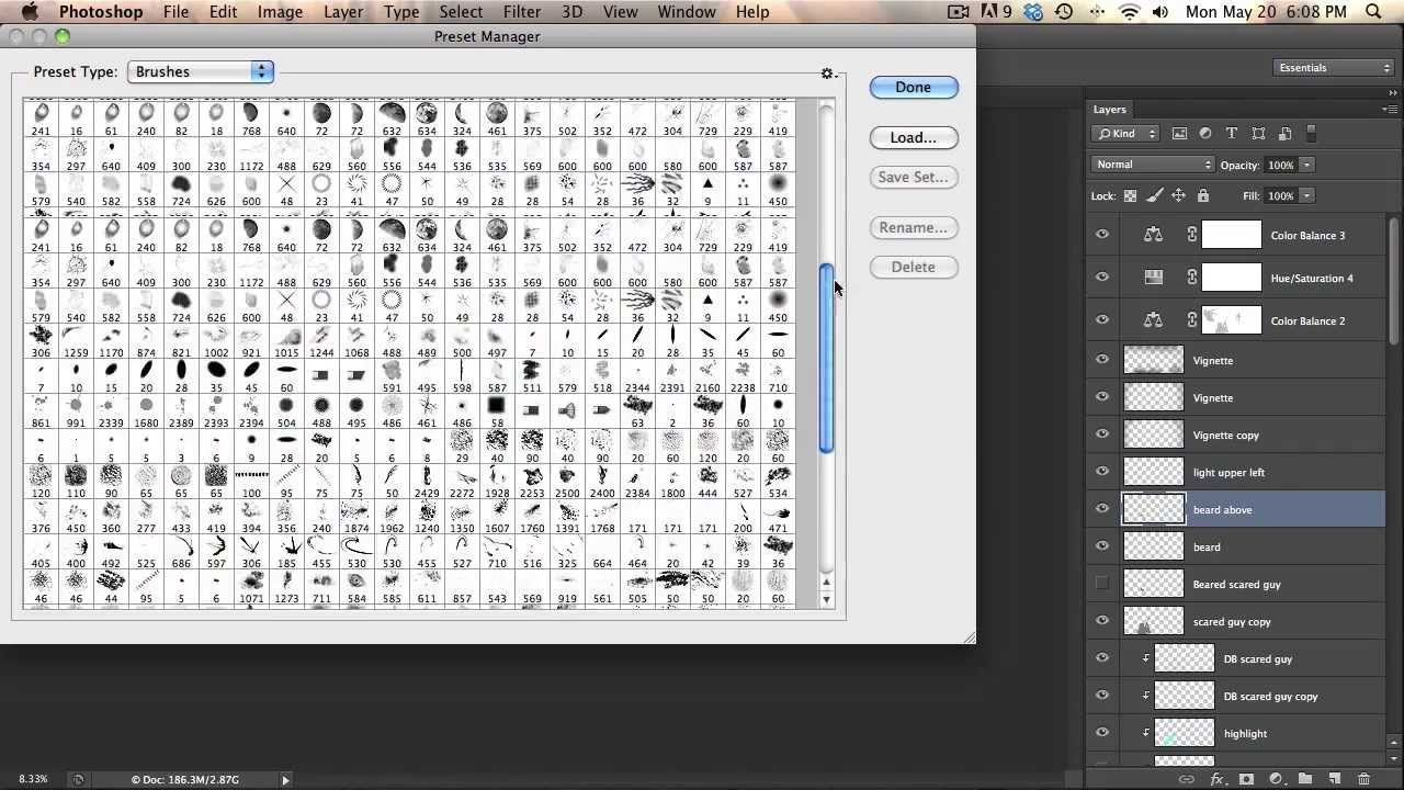 how to use downloaded brushes in photoshop
